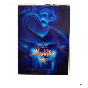 Aladdin Deluxe Video Edition Box VHS CD Numbered Lithograph